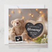 Wild Floral Baby Ankündigung Social Media (Vorderseite)