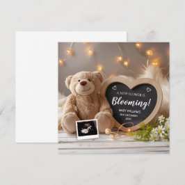 Wild Floral Baby Ankündigung Social Media