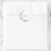 Wild Floral Bouquet Babyaufkleber Runder Aufkleber (Tasche)