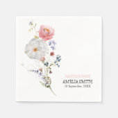 Wild Floral Bouquet Babydusche Serviette (Vorderseite)