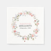 Wild Floral Bouquet Babydusche Serviette (Vorderseite)