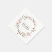 Wild Floral Bouquet Babydusche Serviette (Ecke)