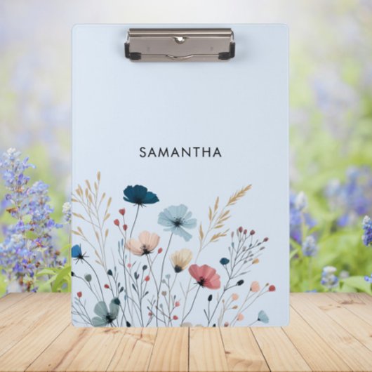 Wild Floral Klemmbrett