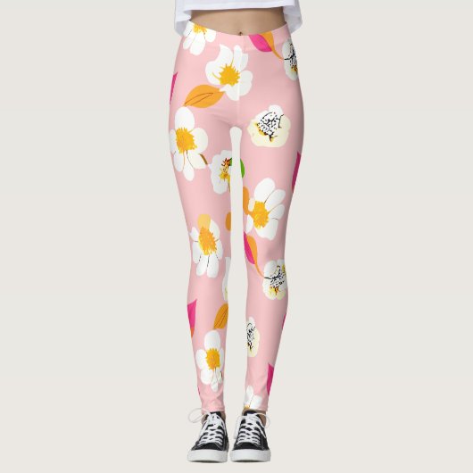 Wild floral nahtlos leggings (Vorderseite)