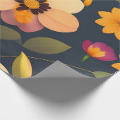Wild floral Pattern Geschenkpapier (Ecke)