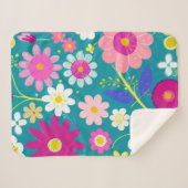 Wild Floral Sherpadecke (Vorderseite (Horizontal))