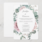 Wild floral Spanish Wedding Einladung (Vorne/Hinten)