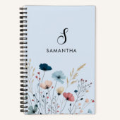 Wild floral Spiral Notizblock (Vorderseite)