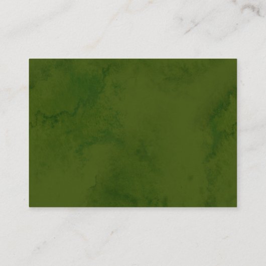 Wild florale Babydusche Windeln Raffle Ticket Card Begleitkarte (Rückseite)