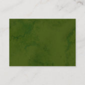 Wild florale Foliage Book Request Baby Shooting Ca Begleitkarte (Rückseite)