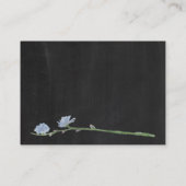 Wild florale Tafel, Gift Registry Card Begleitkarte (Rückseite)