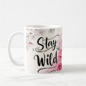 Wild florale Tasse bleibe - Aquarell Peony & Cherr (Links)
