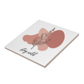 Wild florales Design Fliese (Seite)