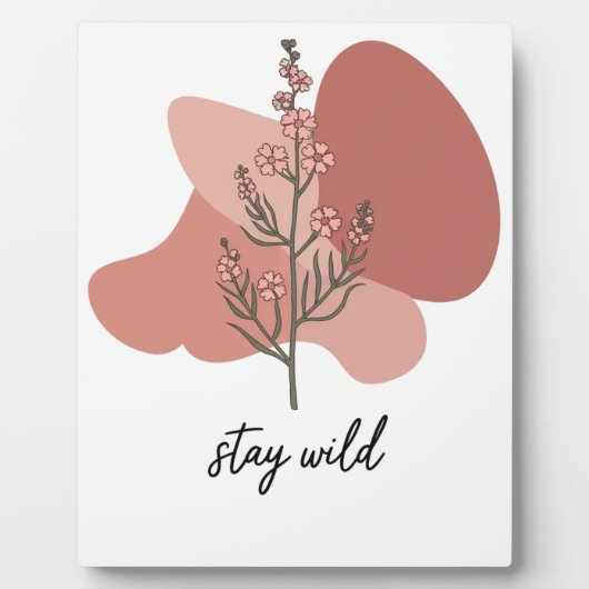 Wild florales Design Fotoplatte (Vorderseite)