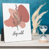 Wild florales Design Fotoplatte (Seite)