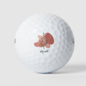 Wild florales Design Golfball (Vorderseite)