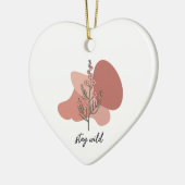 Wild florales Design Keramik Ornament (Links)