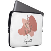 Wild florales Design Laptopschutzhülle (Vorne Rechts)