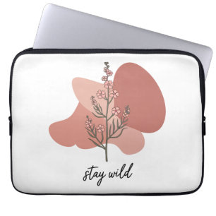 Wild florales Design Laptopschutzhülle