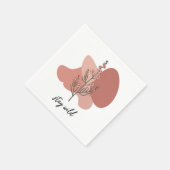 Wild florales Design Serviette (Ecke)