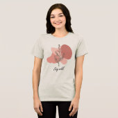 Wild florales Design Tri-Blend Shirt (Vorderseite voll)