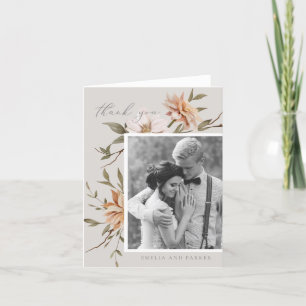 Wild Florals Danke-Card Dankeskarte