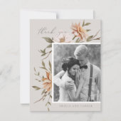 Wild Florals Danke-Card Dankeskarte (Vorderseite)