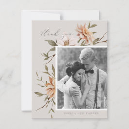 Wild Florals Danke-Card Dankeskarte