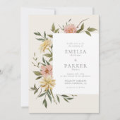 Wild Florals Einladung (Vorderseite)