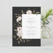 Wild Florals Einladung (Stehend Vorderseite)