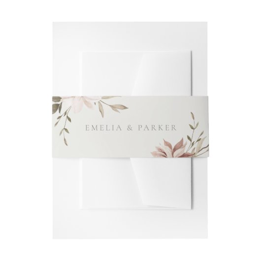 Wild Florals Einladung Bly Band (Vorderseite Beispiel)