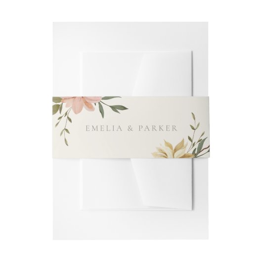 Wild Florals Einladung Bly Band (Vorderseite Beispiel)