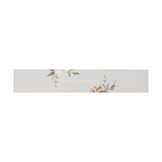 Wild Florals Einladung Bly Band (Flach)