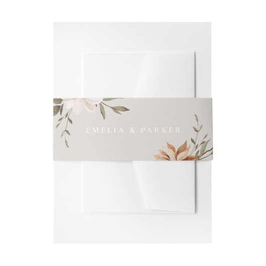Wild Florals Einladung Bly Band (Vorderseite Beispiel)