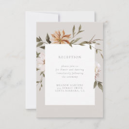 Wild Florals Empfang Beilage Card RSVP Karte