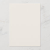 Wild Florals Menu Card Menükarte (Rückseite)