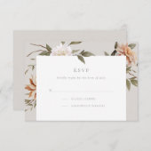 Wild Florals RSVP Card (Vorne/Hinten)