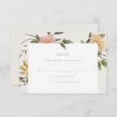 Wild Florals RSVP Card (Vorne/Hinten)