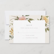Wild Florals RSVP Card