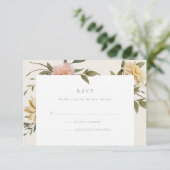 Wild Florals RSVP Card Karte (Stehend Vorderseite)