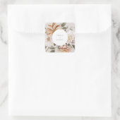 Wild Florals Square Sticker (Tasche)