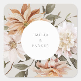Wild Florals Square Sticker