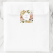 Wild Florals Square Sticker (Tasche)