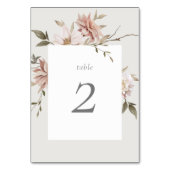 Wild Florals Tischnummer (Rückseite)