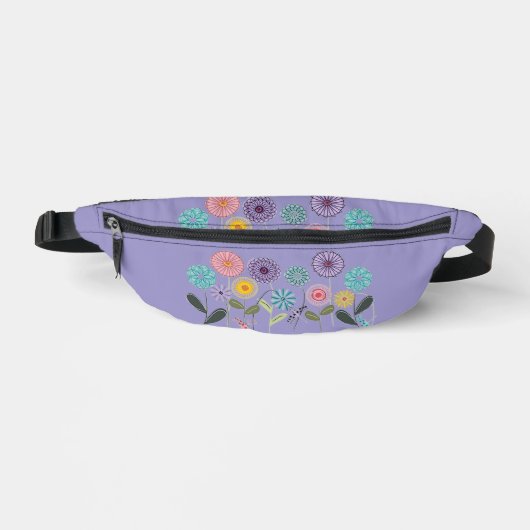 Wild Flower 2-Sided Print Fanny Pack Bauchtasche (Vorderseite)