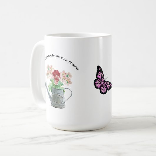 Wild flower blooming kaffeetasse (Vorderseite Links)