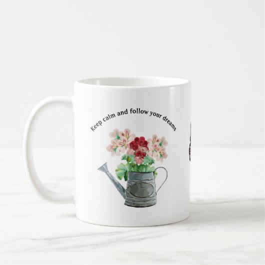 Wild flower blooming kaffeetasse (Links)