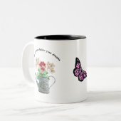 Wild flower blooming zweifarbige tasse (Vorderseite Links)