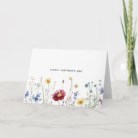 Wild Flower Minimalistischer Muttertag