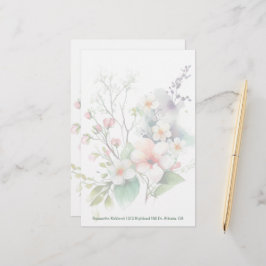 Wild Flowers Custom Stationery Briefpapier